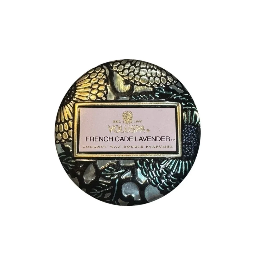 4/$40 Voluspa French Cade Lavender Coconut Wax Scented‎ Candle